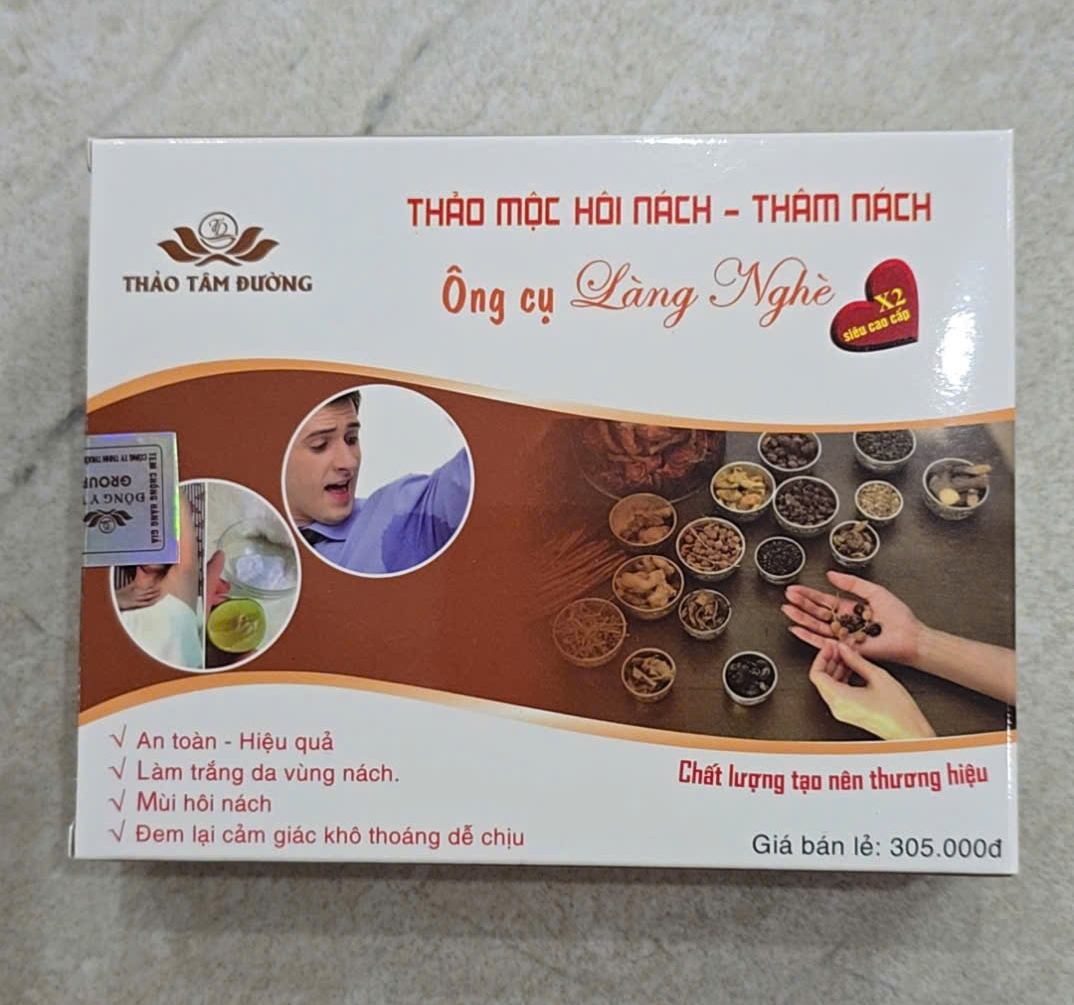 Thảo mộc Hôi nách - Thâm nách - Hôi chân Ông cụ Làng Nghè